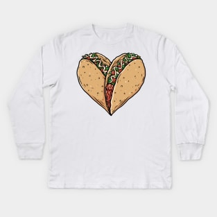 Taco Lover Kids Long Sleeve T-Shirt